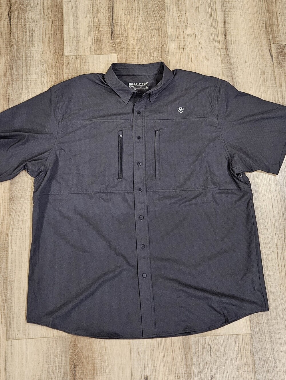 Ariat VentTEK Classic SS Shirt Mens XXL Gray Performance Vented Hiking Fishing